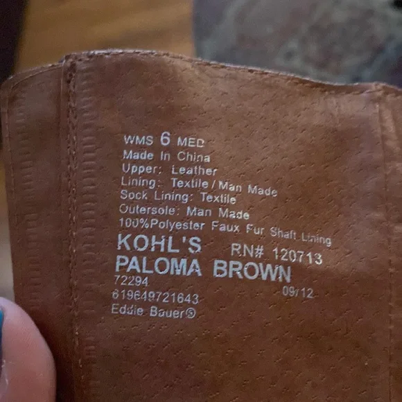 EDDIE BAUER 🌿 Leather 3-Buckle mid-calf Boots - Picture 7 of 10